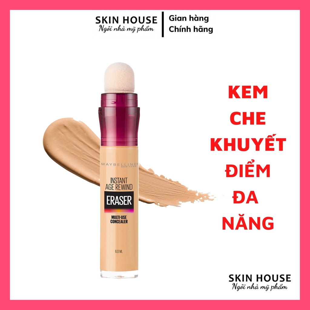 Bút Cushion Che Khuyết Điểm Đa Năng Instant Age Rewind Eraser Multi-use Concealer Maybelline New York 6ml