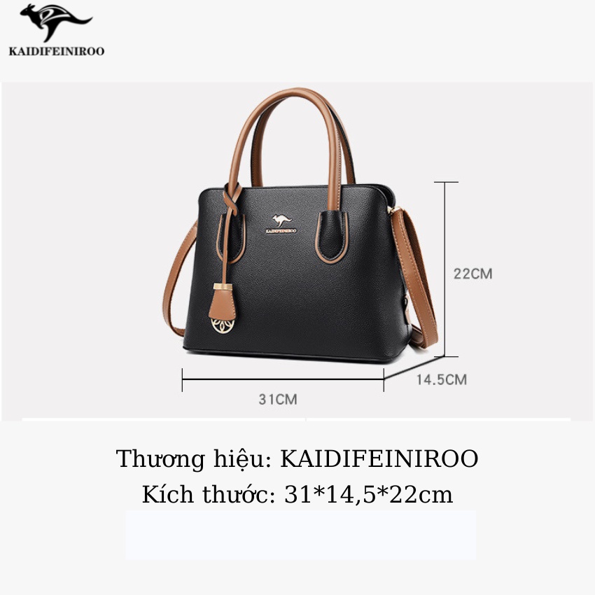 Túi xách nữ Hàn Quốc full hộp đẹp thời trang cao cấp công sở KAIDIFEINIROO KF26 (8606) Size 31cm