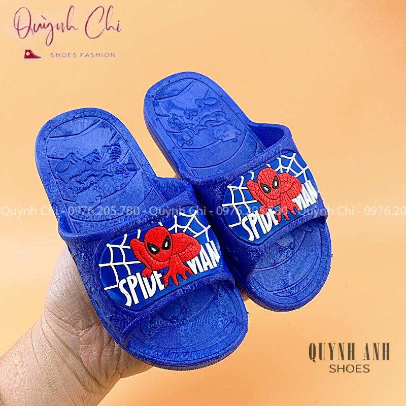 Dép siêu nhân nhện xanh cho bé trai quai ngang nhựa mềm cho bé 2 - 12 tuổi 3309