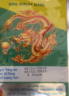 Hạt giống dưa gang - gói 5gr