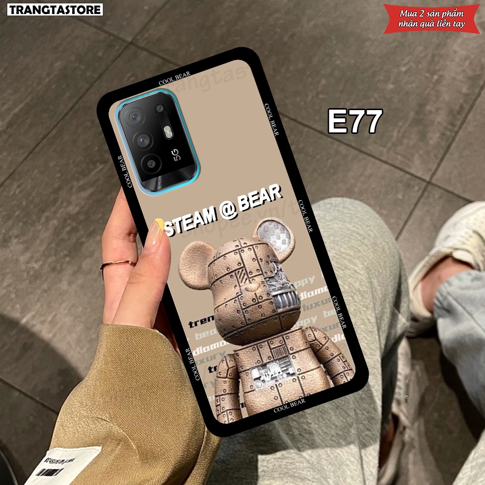 Ốp Oppo A95 5G in hình gấu Bearbrick,Metal Style,Doremon siêu dễ thương chất lượng