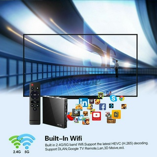 Đầu Phát Đa Phương Tiện V88 Pro Rockchip 3228a Ddriii 2gb Emmc 16gb 5g Wifi Android 9.0 2k Vp9 H.265