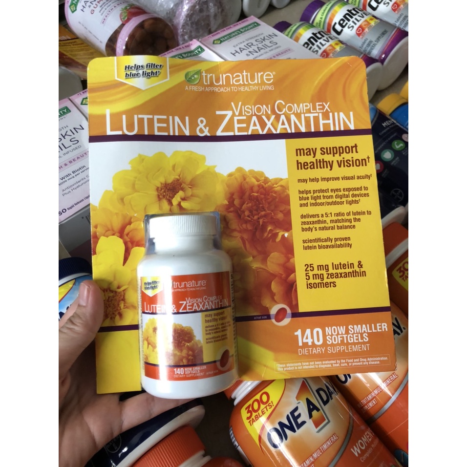 🧡[HSD 2023] Viên uống Bổ Mắt Trunature Vision Complex Lutein &amp; Zeaxanthin 140 viên của Mỹ🧡