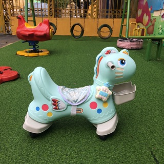 Ngựa bập bênh kiêm xe chòi chân NOsA ngựa thổ dân (full phụ kiện)- chính hãng