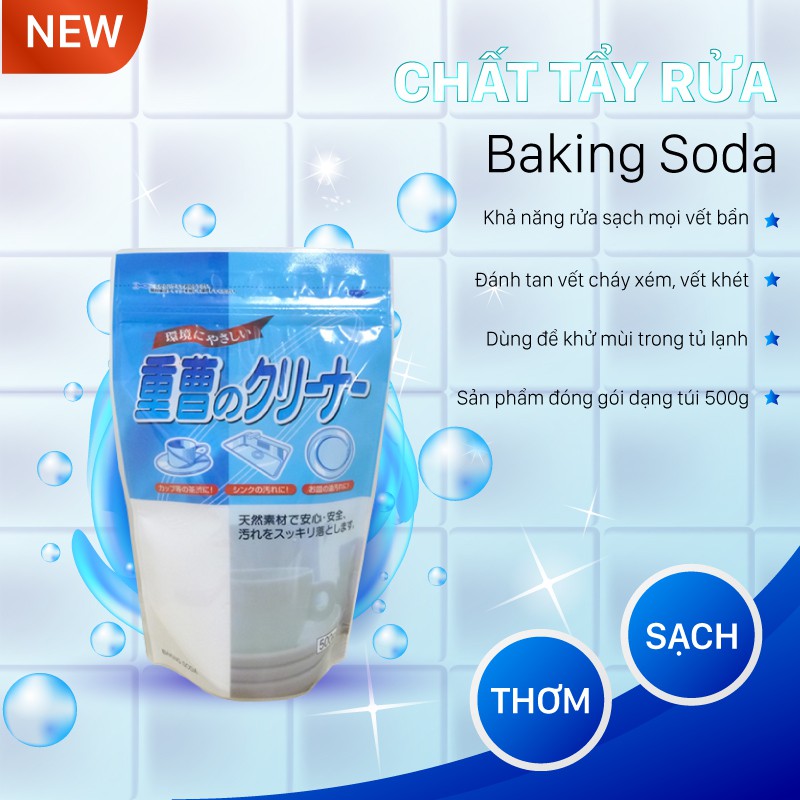 Chất tẩy rửa cốc chén Baking soda 500g (chuyênn dùng cho cốc chén)