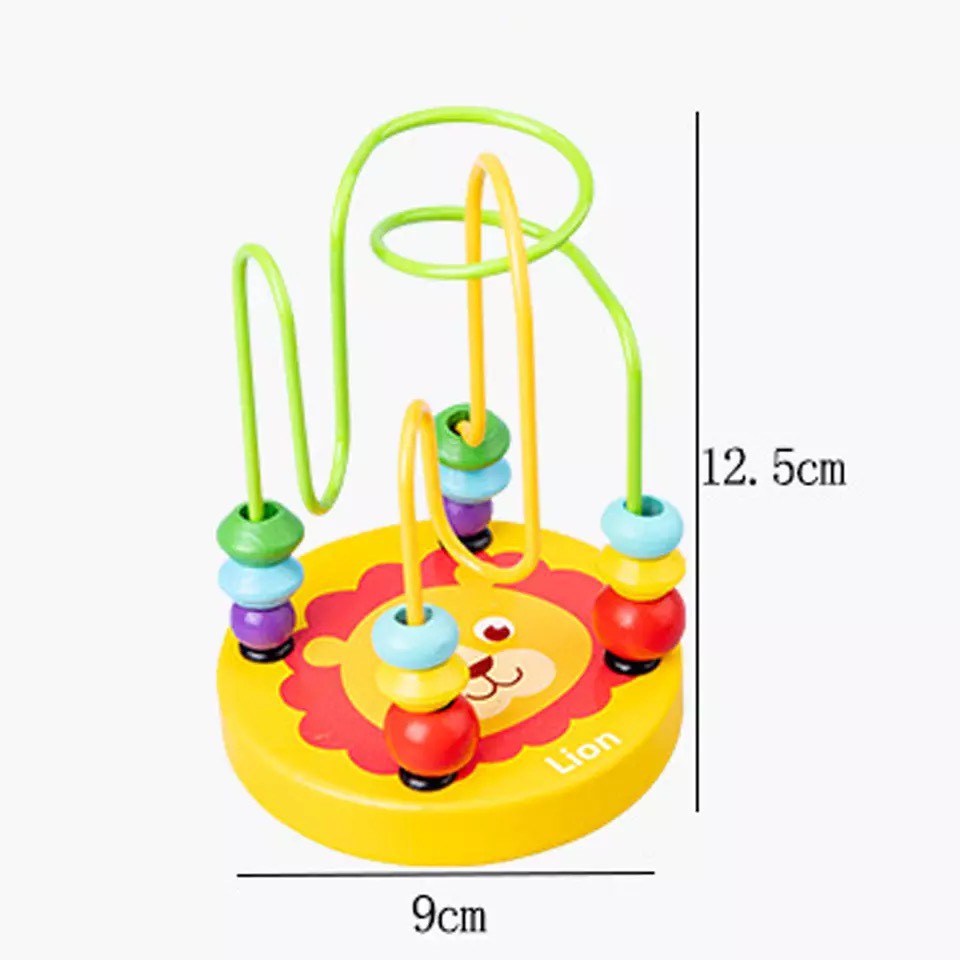 Bộ Đồ Chơi Luồn Hạt Mê Cung, Hộp Ghép Số Và Học Đếm Cho Bé Phát Triển Tư Duy