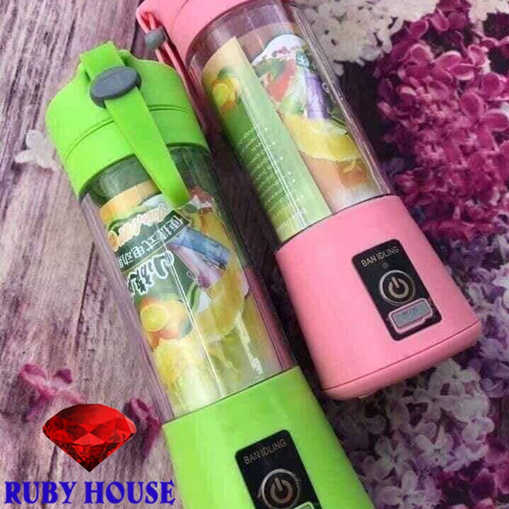 [LOẠI 6 LƯỠI]Máy xay sinh tố tích điện XAY KHỎE, SIÊU BỀN, máy xay sinh tố mini-Ruby House