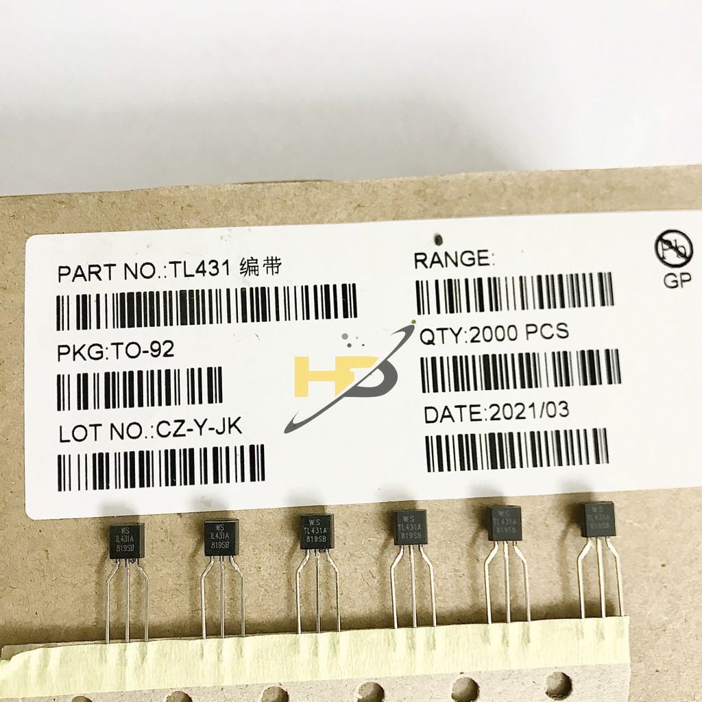 Combo 20 Con IC Ổn Áp TL431 TO-92 TRANS 2.5V - 36V, Transistor TL431A Đóng Dây