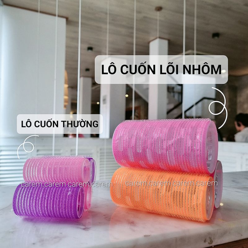 Lô uốn mái bay, uốn tóc giữ nhiệt bigsize salon chuyên dùng caremcarem