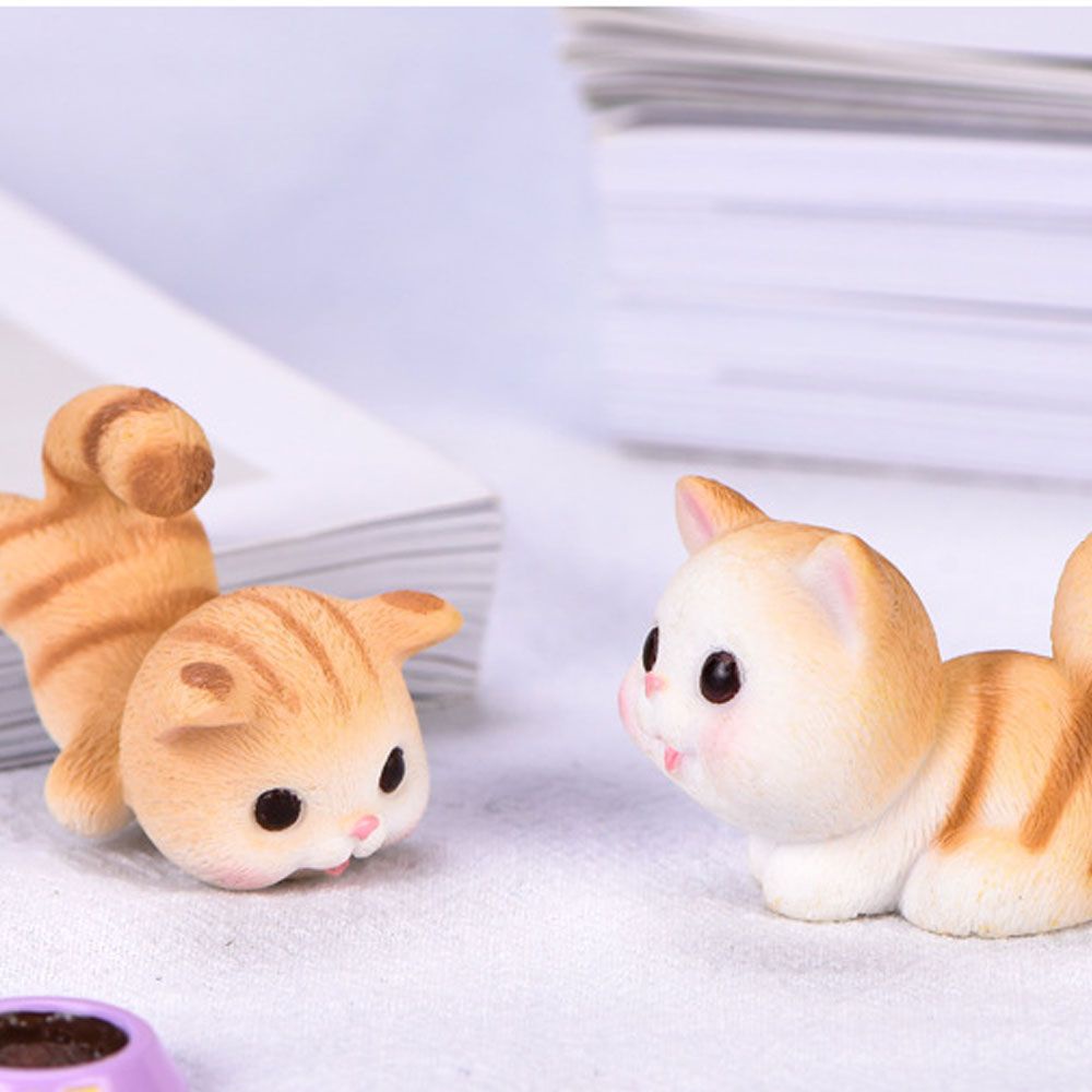 Mô Hình Mèo Hoạt Hình Bằng Nhựa Resin Trang Trí Giáng Sinh/Xe Hơi