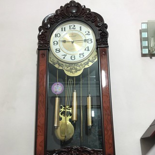 [Giá cực sốc] Đồng hồ quả lắc kashi giả gỗ