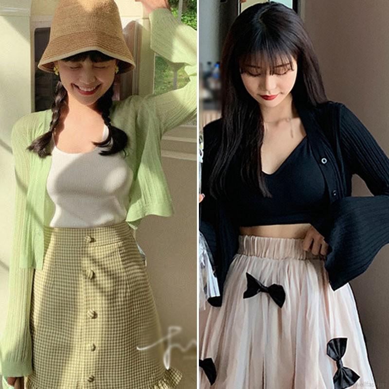 [Baywellfashion]Áo Khoác Cardigan Tay Loe Siêu Nhẹ Chống Nắng Thời Trang Cho Nữ | BigBuy360 - bigbuy360.vn