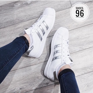 |Ảnh thật| Adidas Superstar Silver