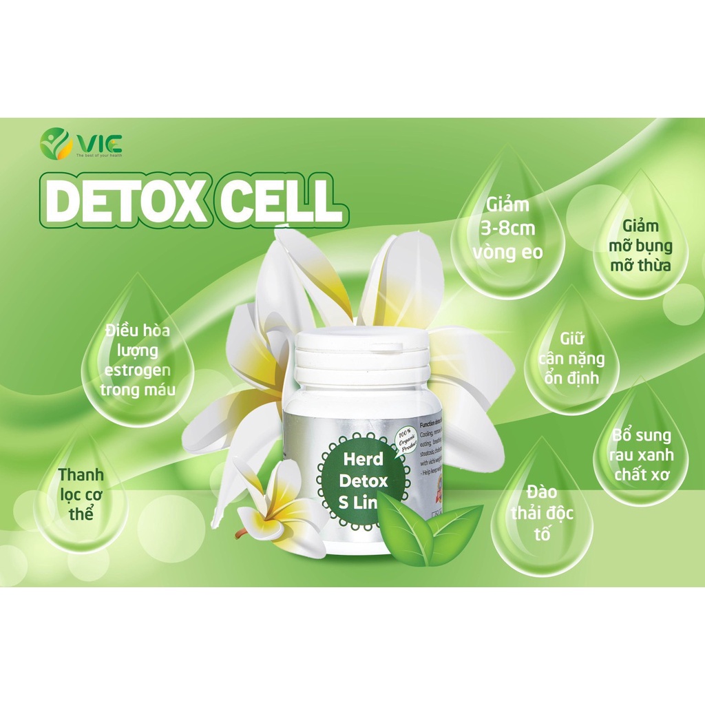 DETOX Cell Herd DETOX S Line giảm mỡ bụng 5-8cm sau 14 ngày
