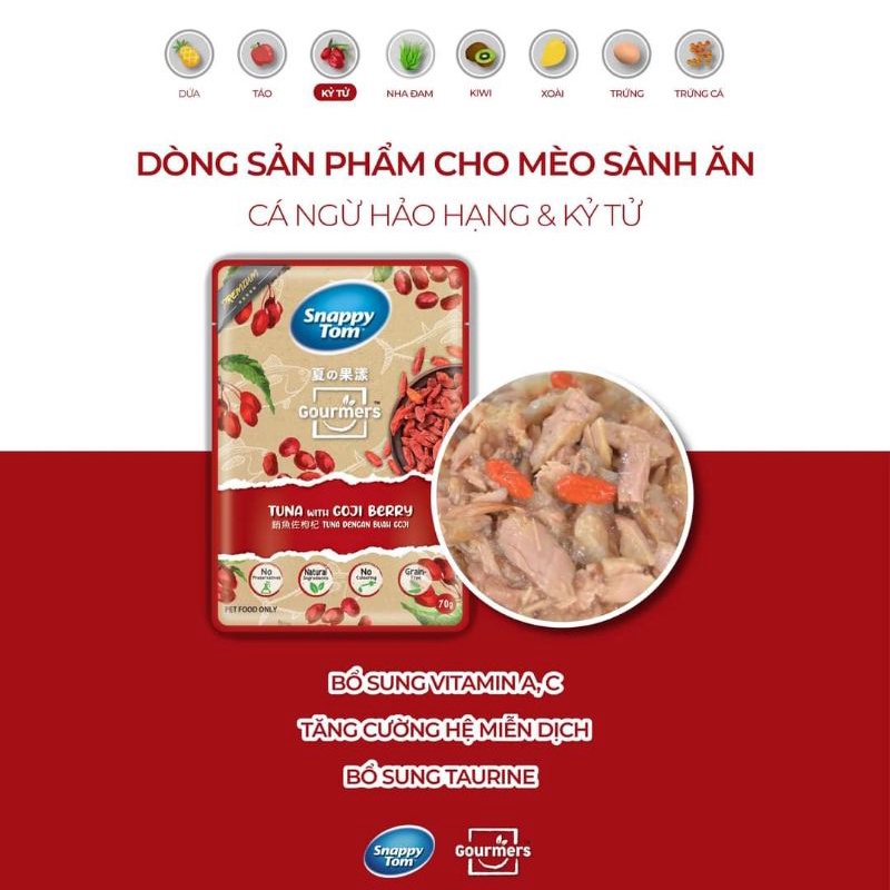 Pate Snappy Tom trái cây 85g cao cấp