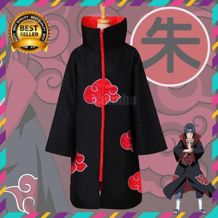 SIÊU RẺ- NEW- HÀNG CÓ SẴN- Áo choàng cosplay akatsuki itachi phim Naruto cực chất mẫu siêu HOT