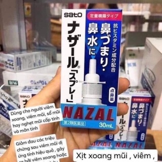 [Hàng Nội Địa] Xịt mũi Nazal Nhật Bản 30ml - Xịt Ngạt Mũi, Sổ Mũi, Xoang