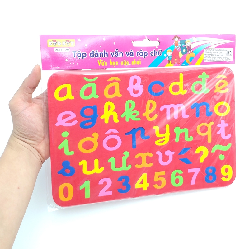 Bộ Ghép Chữ Số Nhí - Chữ Thường - Màu Đỏ - Kid Kit