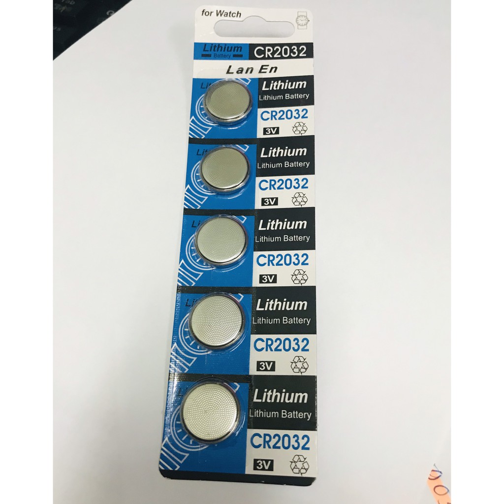 Pin Cmos Máy Tính Lan En CR2032 Lithium 3V vỉ 5 viên giá cực rẻ