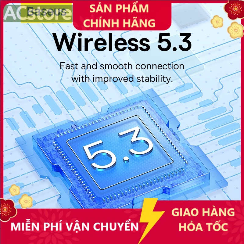 Tai Nghe Nhét Tai Không Dây Baseus Bowie WM02 Bluetooth 5.3 TWS  / EncokWM01 Bluetooth 5.0 TWS  Dùng Cho  ACstore