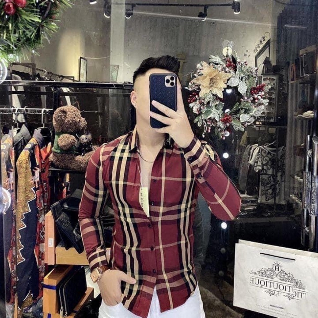 [CHẤT ĐẸP] ÁO SƠ MI CARO CAO CẤP DÀI TAY - CHẤT LIỆU LỤA THÔ CAO CẤP, CO GIÃN DẦY DẶN, MỀM MỊN, THẤM HÚT MỒ HÔI | BigBuy360 - bigbuy360.vn