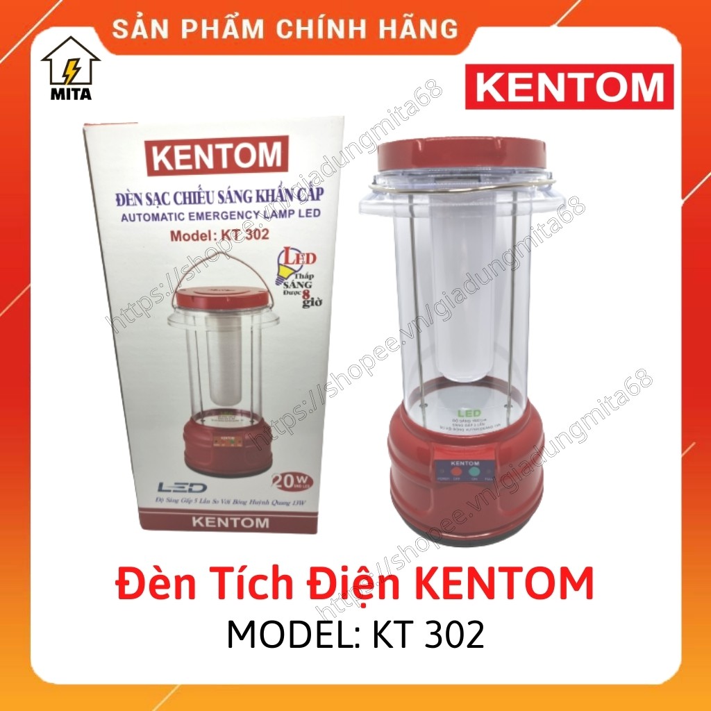 Đèn Sạc Tích Điện Kentom - KT302 - MITA