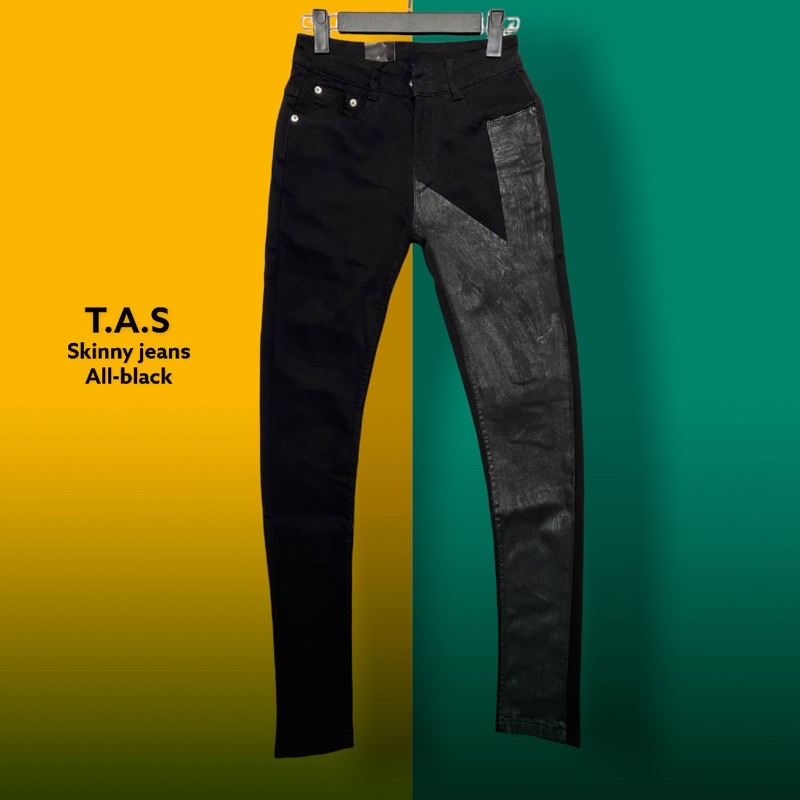 Skinny Jeans Wax - Quần jeans phối zip