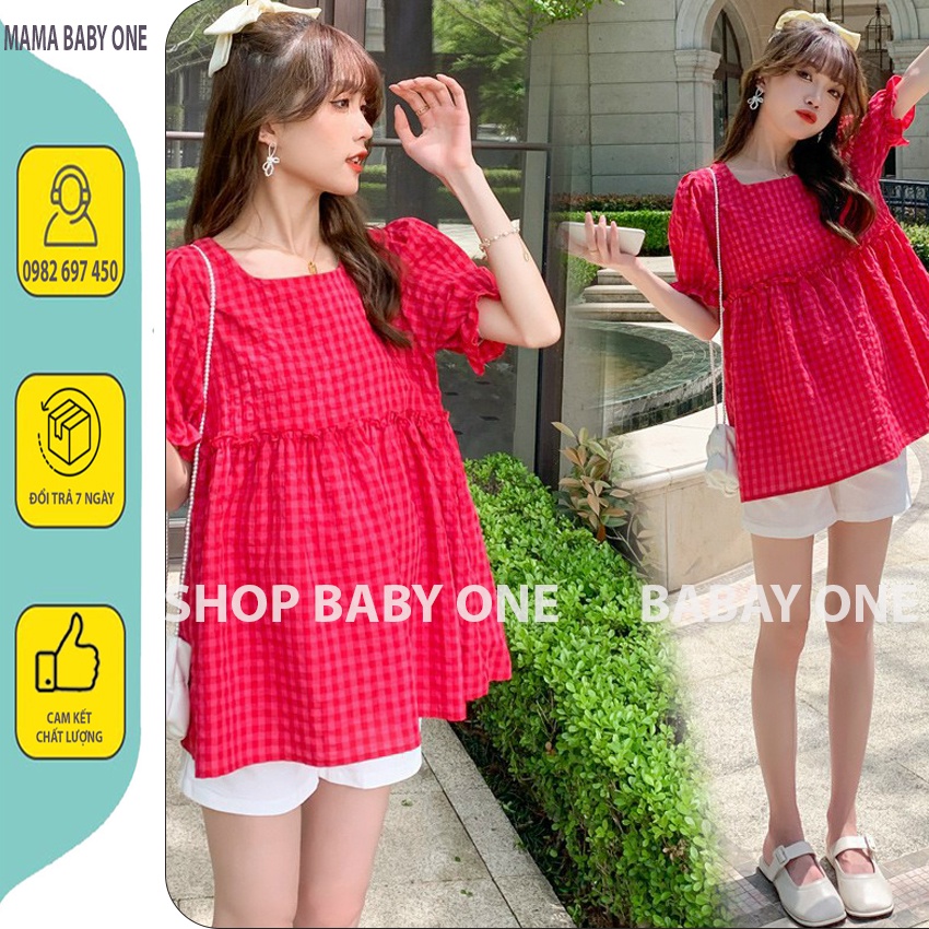 ÁO BẦU CÔNG SỞ FREE SIZE HÀNG THIẾT KẾ MẶC ĐẾN LÚC SINH - ÁO BẦU BABYDOLL ĐẸP, SANG MẶC MÙA HÈ