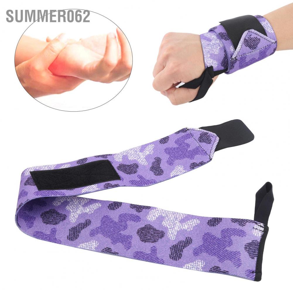 Summer062 Compression Wrist Brace Adjustable Weight Lifting Straps Wraps for Gym Fitness