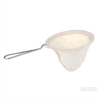 Stainless Steel Handle Cloth Sock Coffee Strainer Tea Filter 238