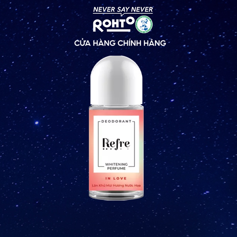 Lăn Khử Mùi Dưỡng Trắng Hương Nước Hoa Refre Whitening Perfume In Love - Hương Tình Yêu 40ml