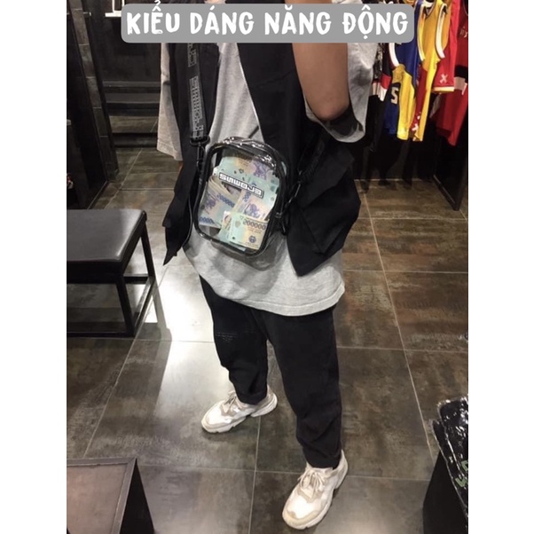 Túi Đeo Chéo Clownz Plastic Cao Cấp Chống Nước 2810 Clothes Shop Ulzzang Unisex