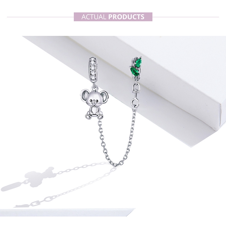 Hạt charm Bamoer có dây xích độc đáo SCC1523