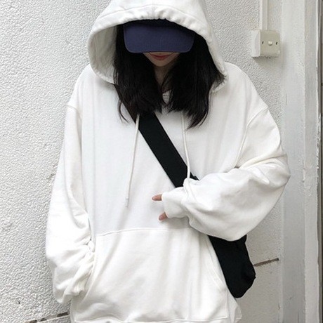 Áo Khoác Hoodie Nữ Nam Uniex Dáng Áo Oversize  Hoodie Trắng Trơn