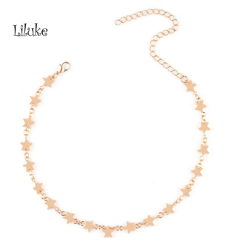 Vòng Cổ Choker Họa Tiết Ngôi Sao Thời Trang Thanh Lịch Cho Nữ