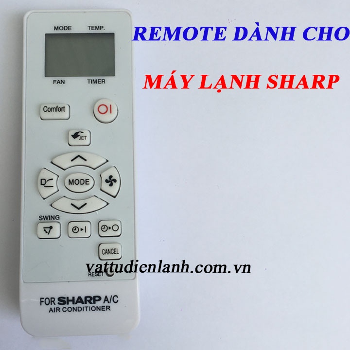 [TẶNG KÈM PIN] Remote điều khiển dành cho máy lạnh Sharp