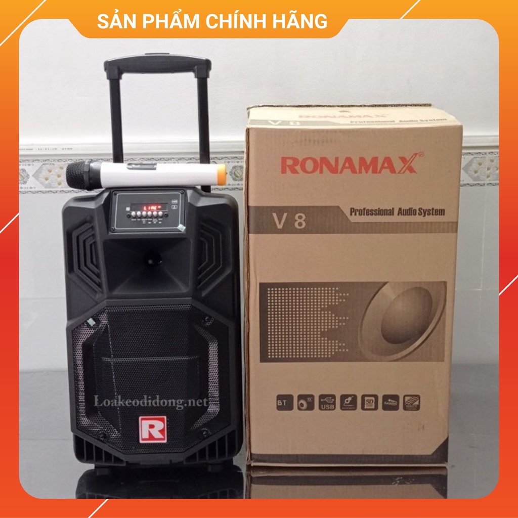 Loa Kéo Di Động Ronamax V8 Bass 2 Tấc - Ronamax V8 Đỉnh Cao Âm Thanh Ronamax