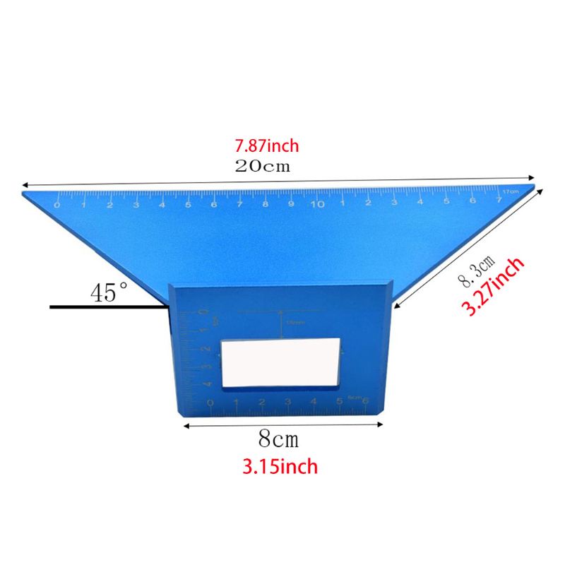 Thước Đo Góc 45 / 90 Độ Chuyên Dụng Cho Làm Mộc