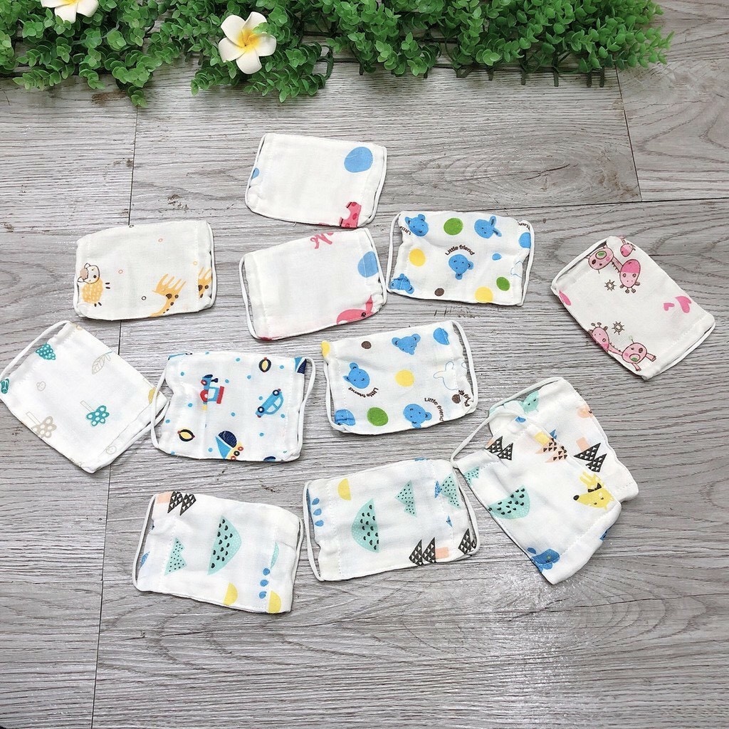 [Siêu mềm] Khẩu trang vải xô cho bé ( 1 chiếc )