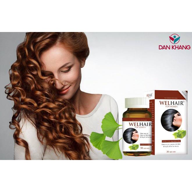 Viên uống Ngăn Rụng Tóc, Bổ Sung Dưỡng Chất Cho Tóc Dày, Mượt, Chắc Khỏe Welhair for Women