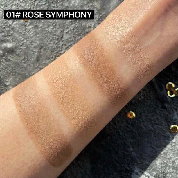 Bảng tạo khối 4 ô màu MAFFICK kèm highlight phấn má mỏng mịn tự nhiên Rose Covenat MAFI26 | BigBuy360 - bigbuy360.vn