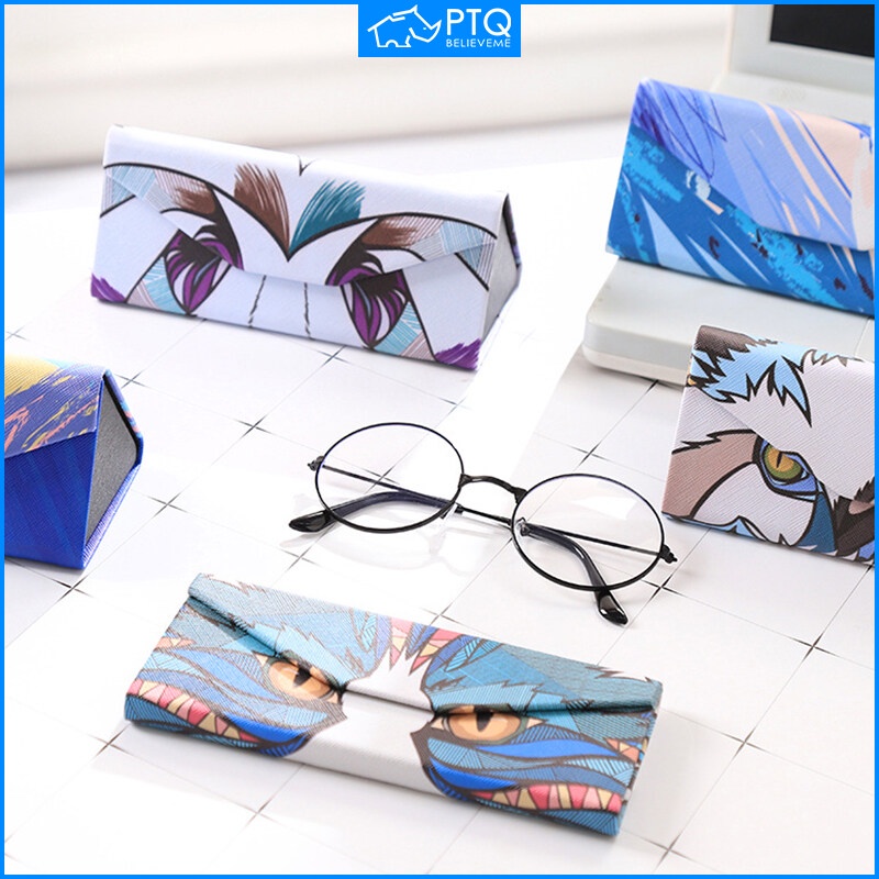 Hộp Đựng Mắt Kính Hình Tam Giác Gập Lại Được Dành Cho Nam Và Nữ Ốp