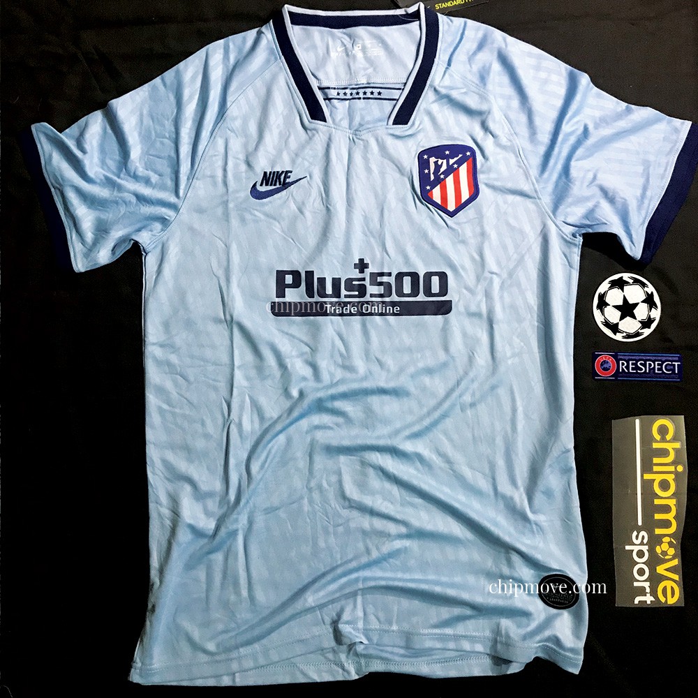 Bộ áo bóng đá Atlético Madrid Xanh sân khách Thái cao cấp