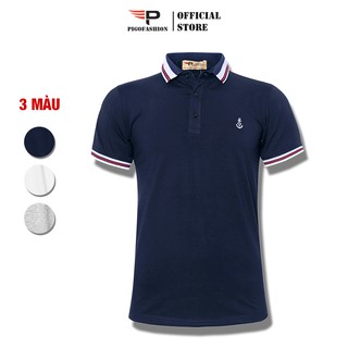 Áo phông nam phối bo cotton mịn thoáng mát chuẩn hàng PigoFashion AHT07 chọn lựa size và màu