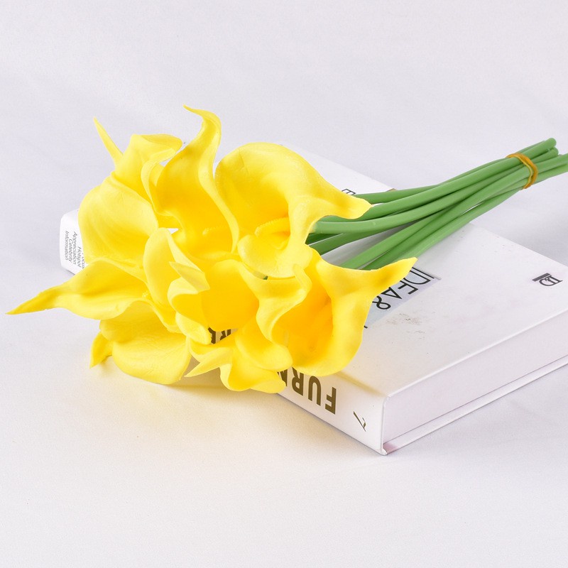 Calla lily Bó Hoa Thủy Vu Nhân Tạo Trang Trí Nội Thất hoa giả trang trí nhà để bàn chụp ảnh hoa gia lãng