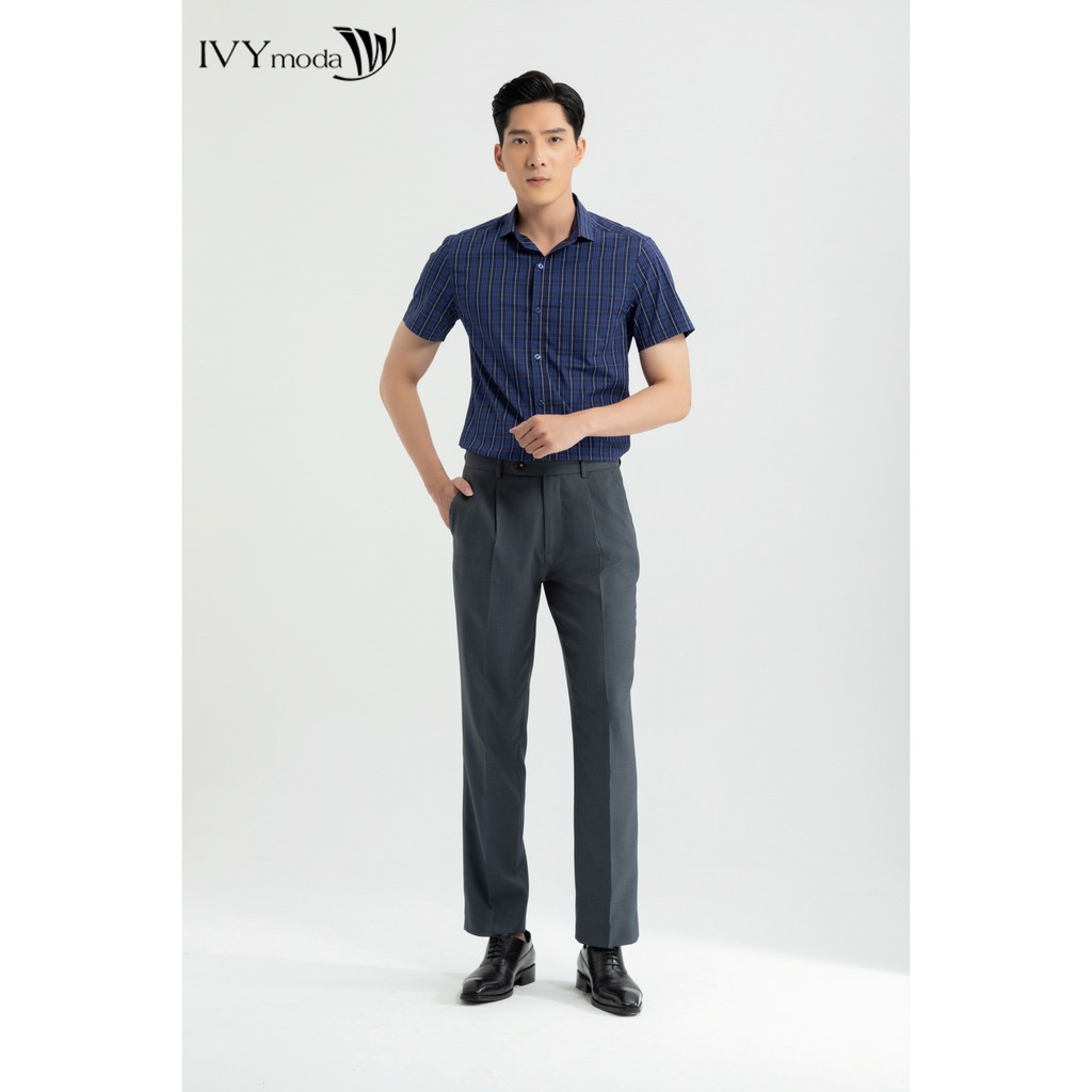 Quần âu nam dáng Regular IVY moda MS 22E3010