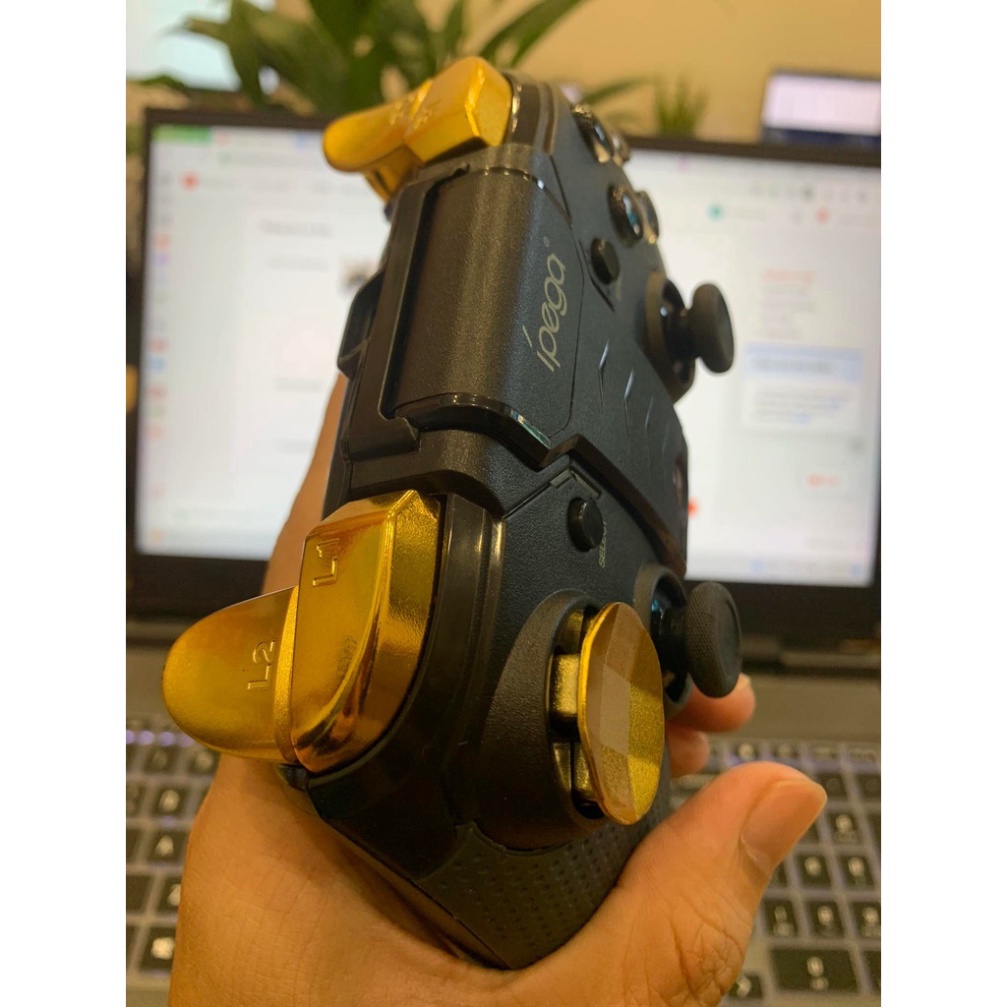 Tay cầm chơi game IPEGA 9118 Golden Warrior Mạ vàng 24K - Gamepad Phím bấm vật lý chân thật| Nhiều chế độ chơi khác nhau
