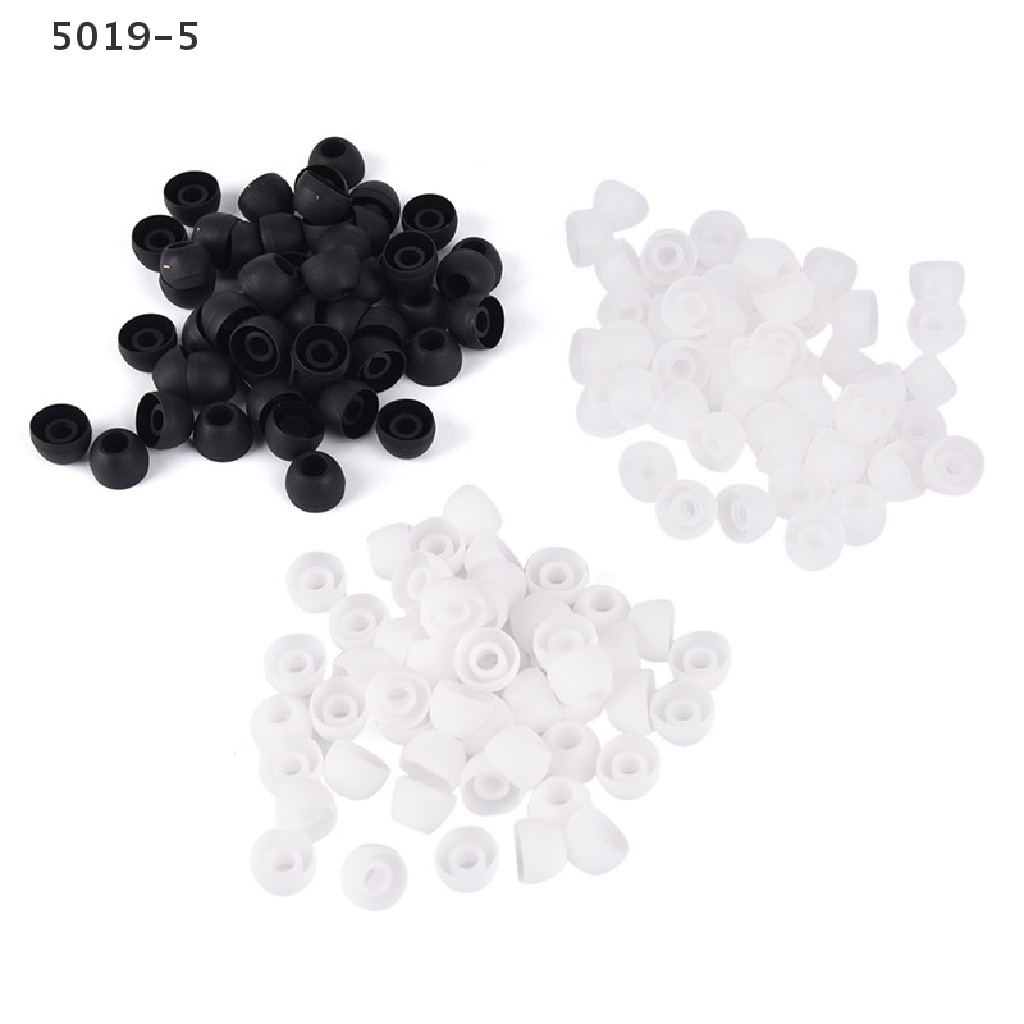 Set 50 Nút Bọc Tai Nghe Nhét Tai Thay Thế Bằng Silicon Mềm Cho 5019-5