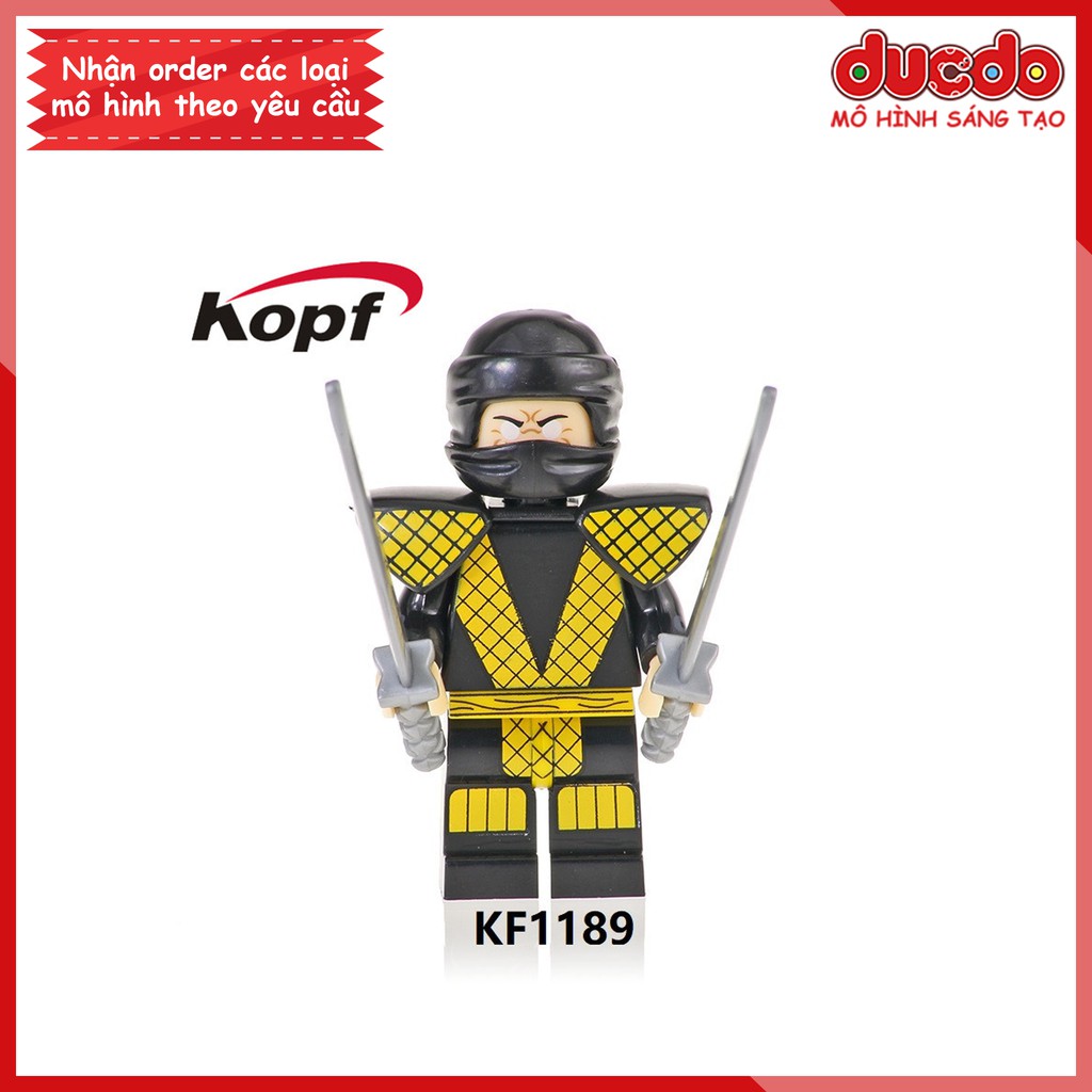 Minifigures các nhân vật Rồng đen Mortal Kombat - Đồ chơi Lắp ghép Xếp hình Mô hình Mini Kopf KF6094