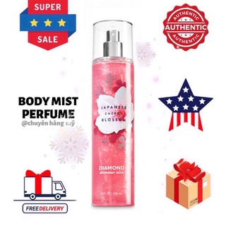 𝗕𝗢𝗗𝗬𝗠𝗜𝗦𝗧𝗣𝗘𝗥𝗙𝗨𝗠𝗘⚜️Xịt thơm có nhũ Bath and Body Works Japanese Cherry Blossom 236ml